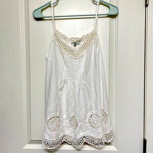 White Lacy Tank